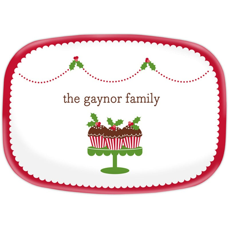 boatman geller holly cupcakes platter