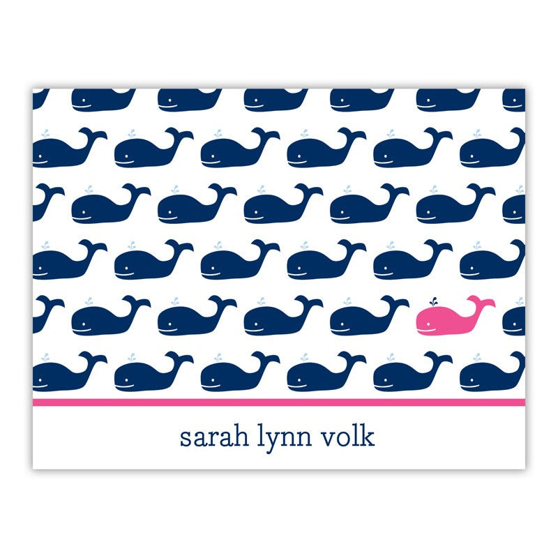 boatman geller whale repeat navy foldover notes