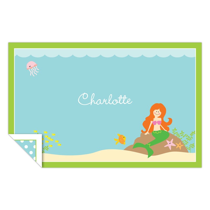 boatman geller mermaid placemat