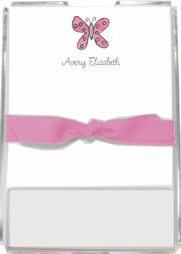 personalized memo sets flutter butterfly