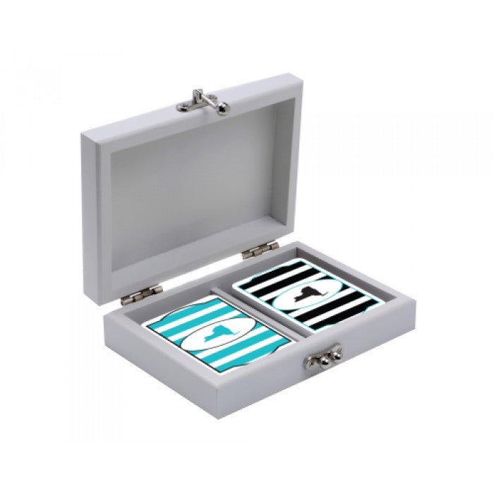 ny striped playing cards