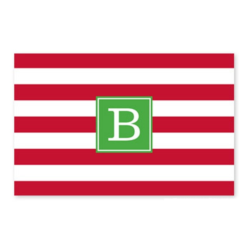 boatman geller awning stripe red disposable placemats
