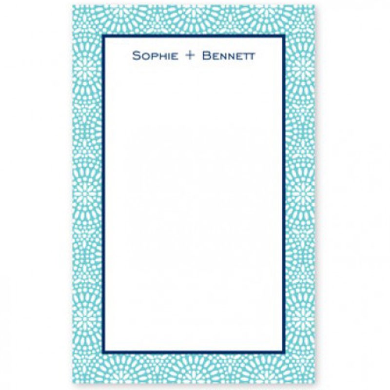 boatman geller bursts teal notepad