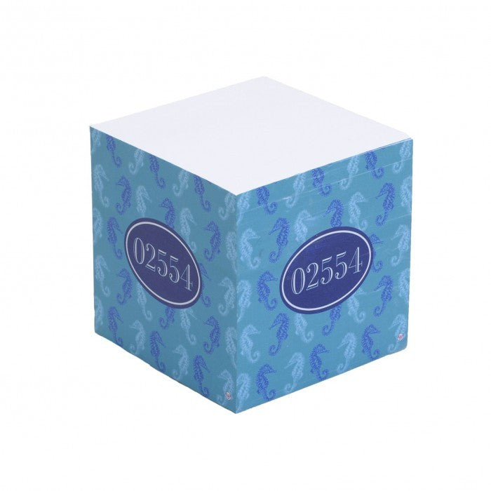 seaspray seahorse sticky note cube