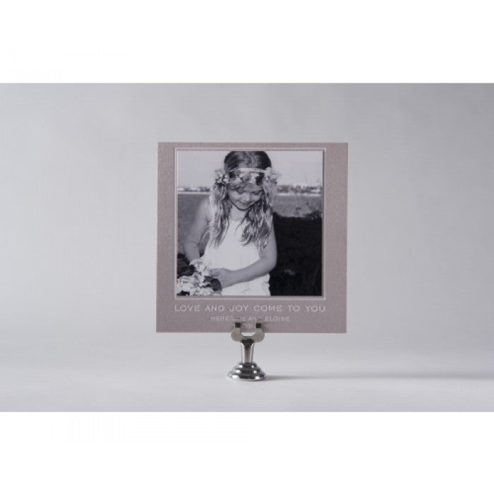 black & white holiday card