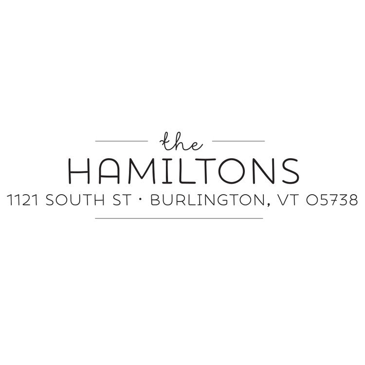 haute papier return address stamp 14