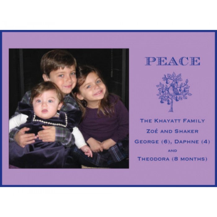 purple partridge holiday cards