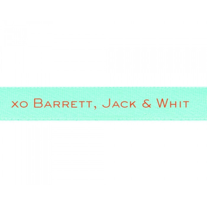 aqua personalized ribbon