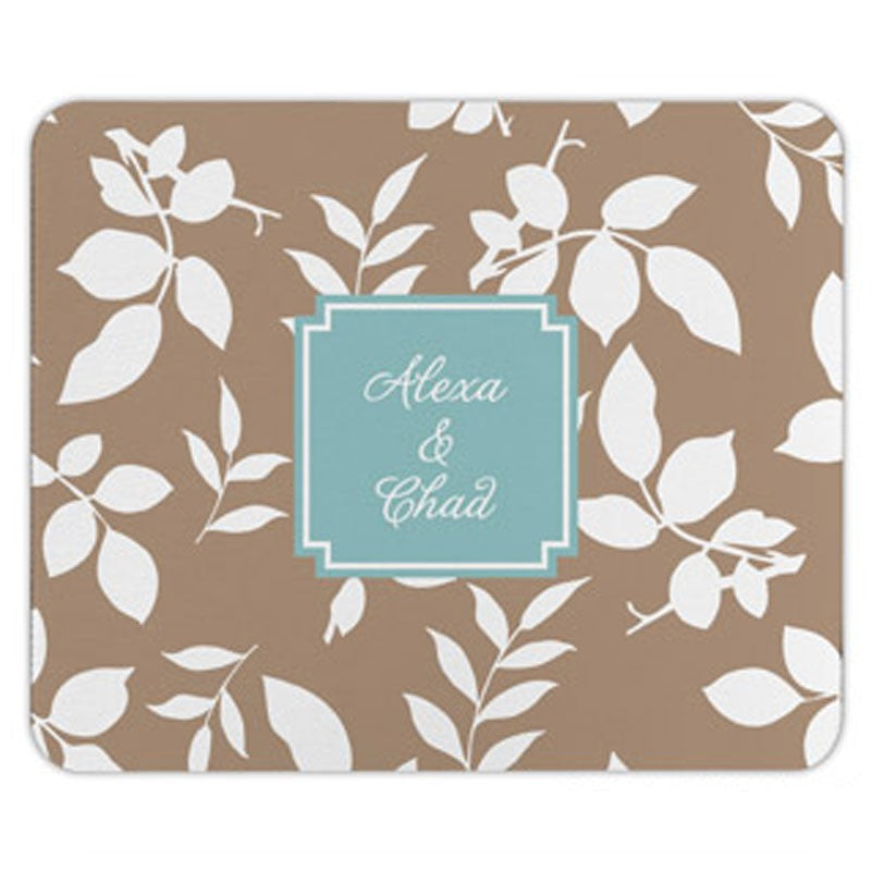 boatman geller silo leaves mocha mouse pad