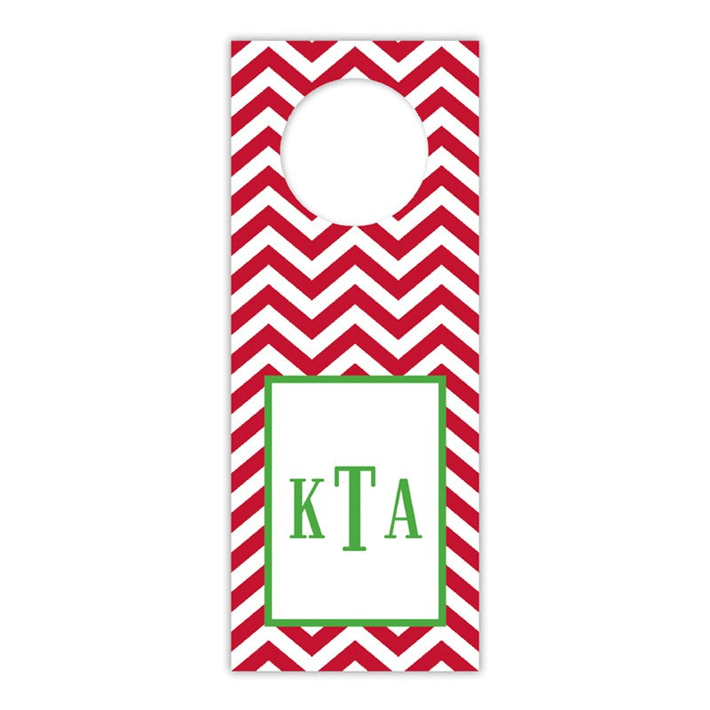 boatman geller chevron red wine tags