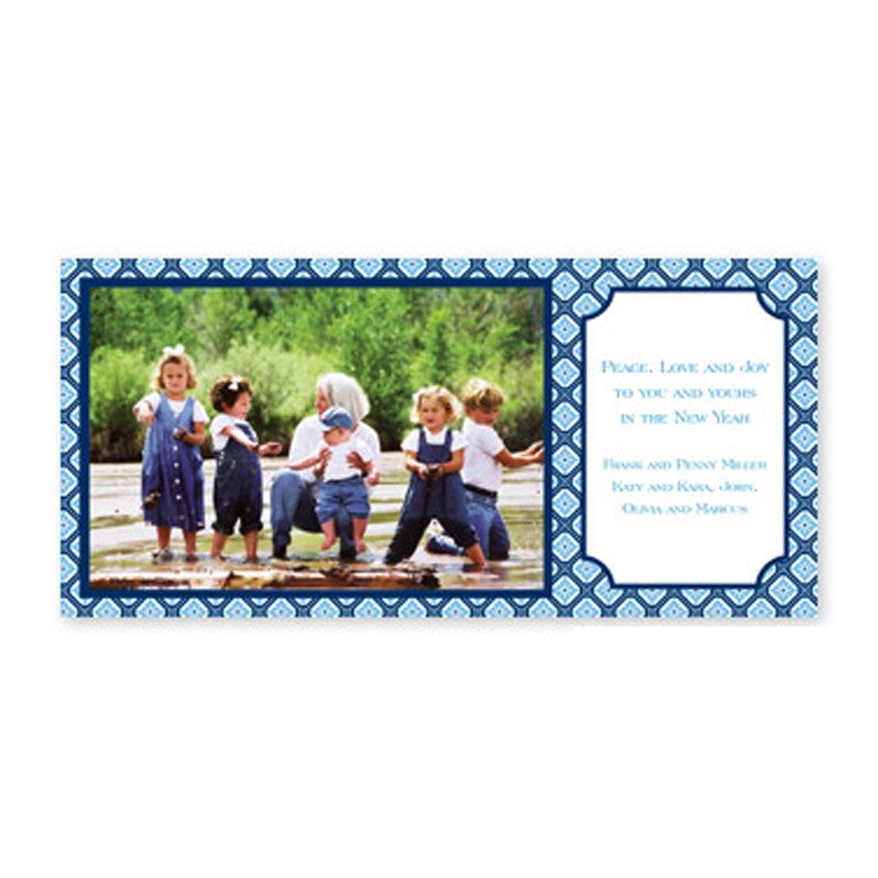 boatman geller geo pattern navy photocard