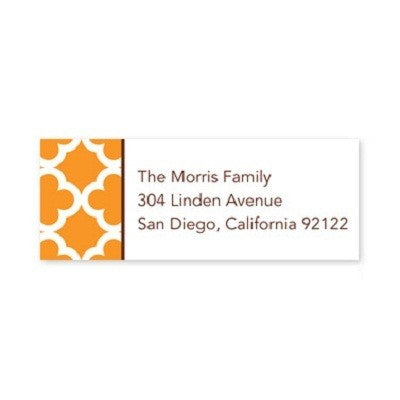 boatman geller bristol tile tangerine address labels