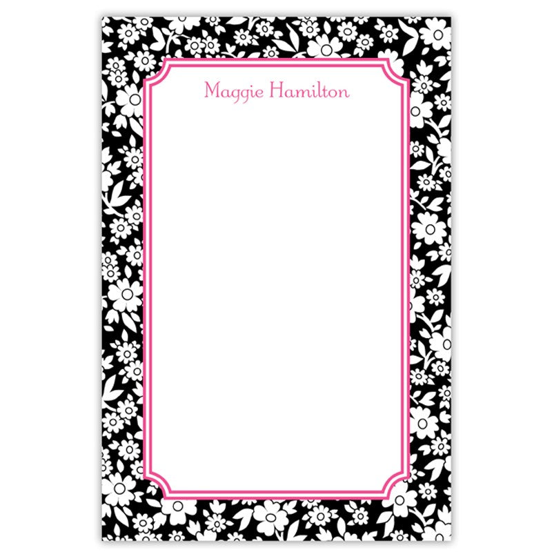 boatman geller petite flower midnight notepad