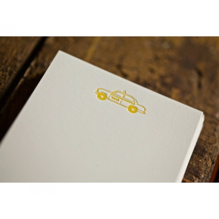 taxi note cards