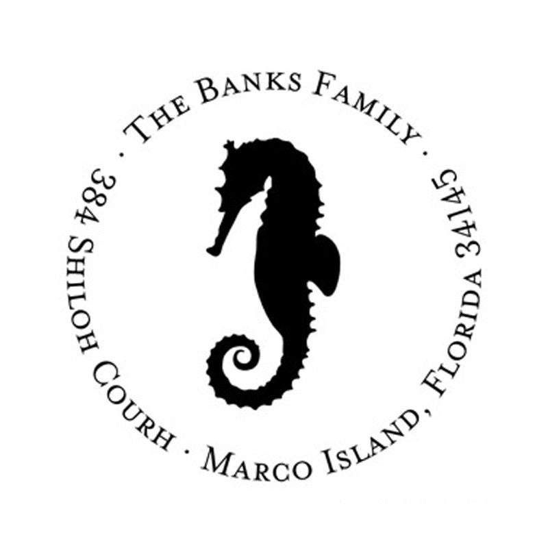 boatman geller seahorse stamper