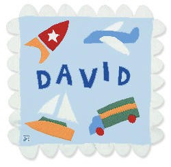 personalized fleece transportation baby blanket