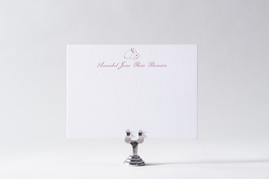 kids baby bunny stationery