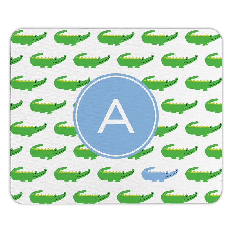 boatman geller alligator repeat blue mouse pad