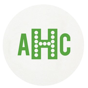 personalized letterpressed coasters m49 by haute papier
