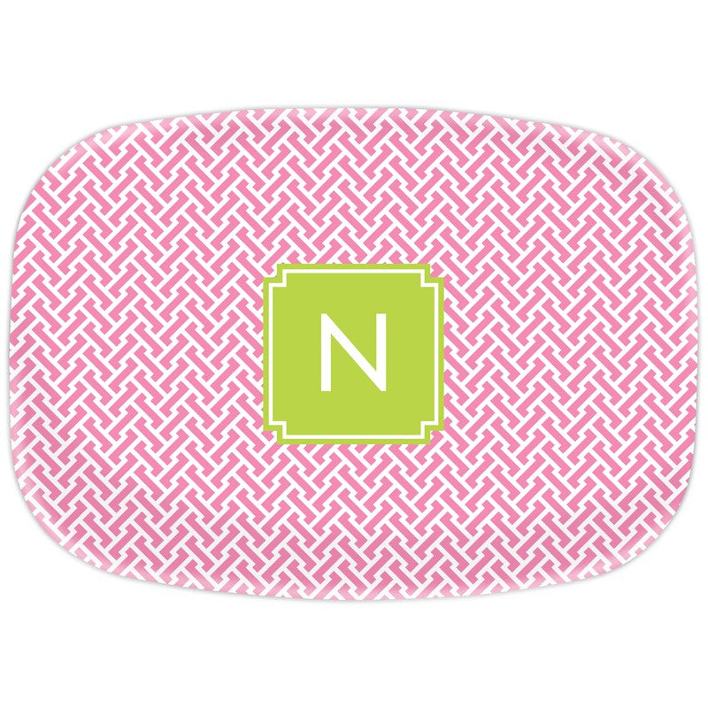 boatman geller stella pink platter