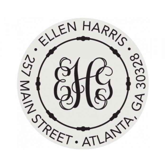 the harris self - inking circle stamp