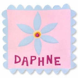 belle fleur personalized fleece blanket