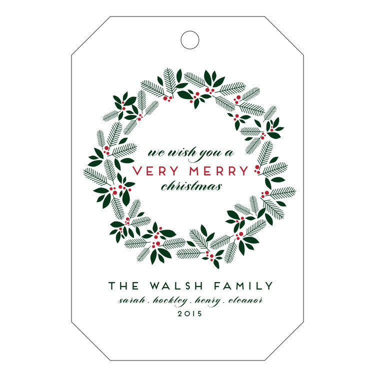 haute papier letterpress gift tag t74