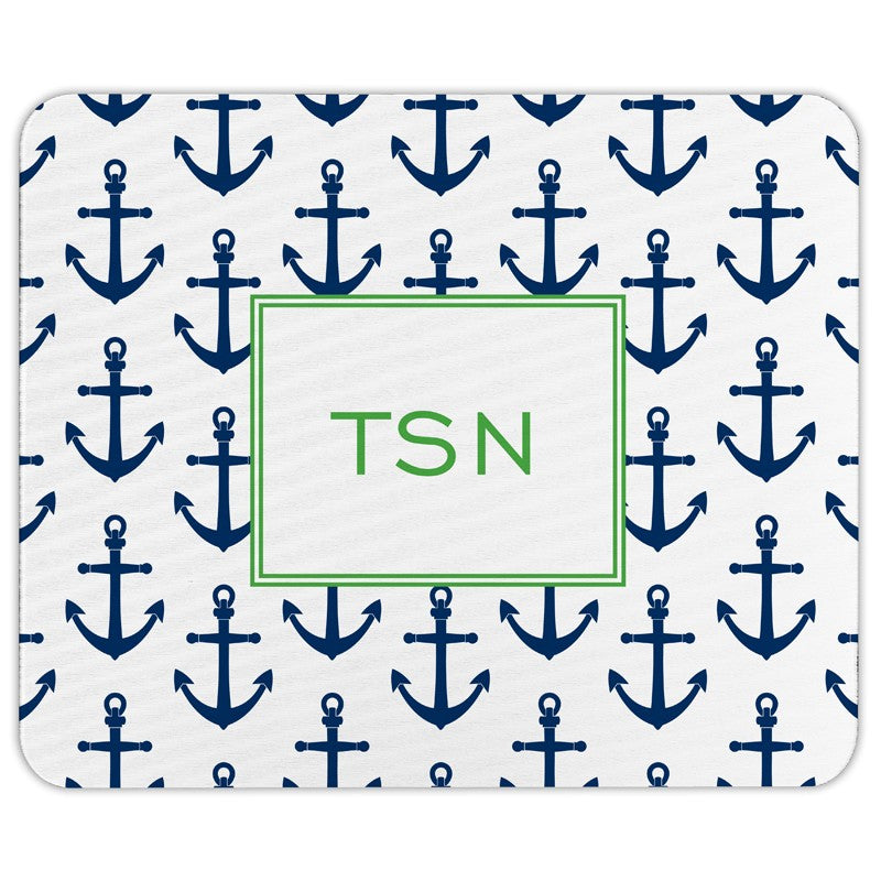 boatman geller anchors navy mouse pad