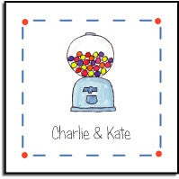 personalized stickers bubblegum