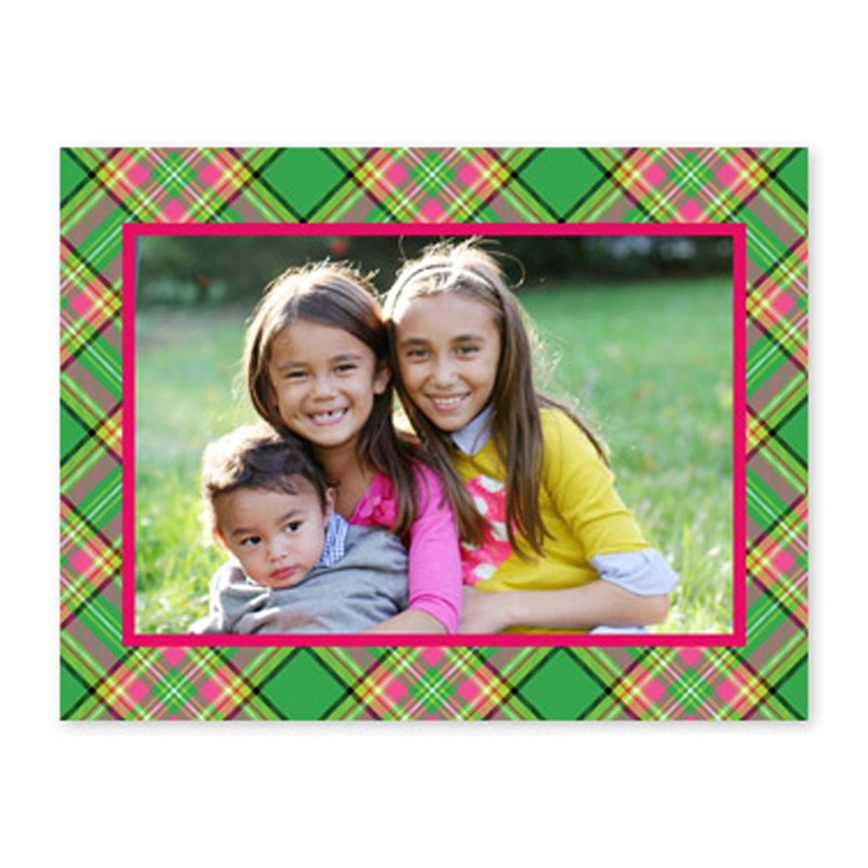 boatman geller preppy plaid photocard