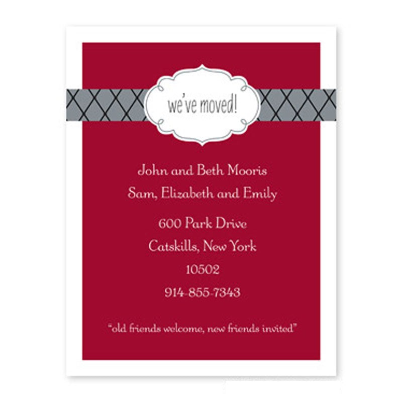boatman geller label chic moving cranberry small flat notecard