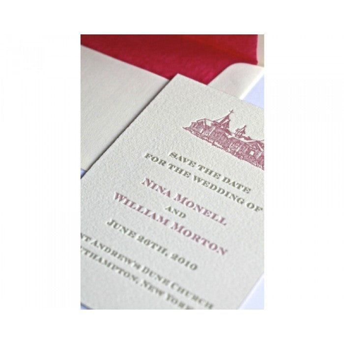 castle save the date card