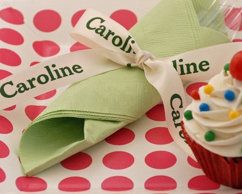 personalized 7/8" satin ribbon