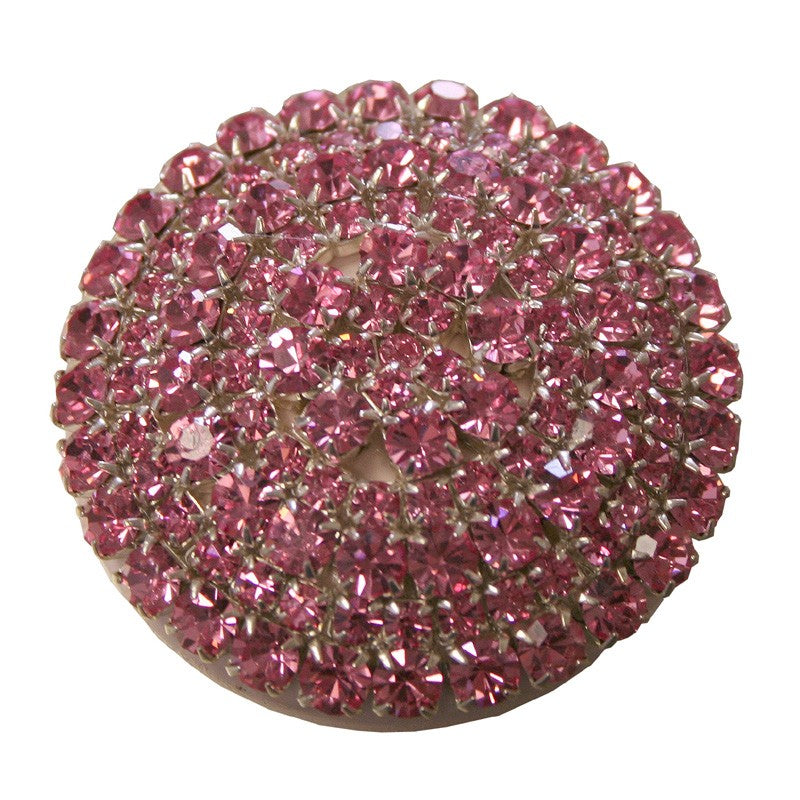 brilliant pink crystal drawer knob