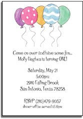 personalized invitations party balloons