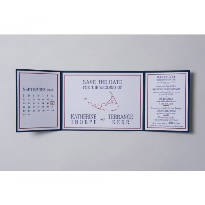 katie & terry save the date card
