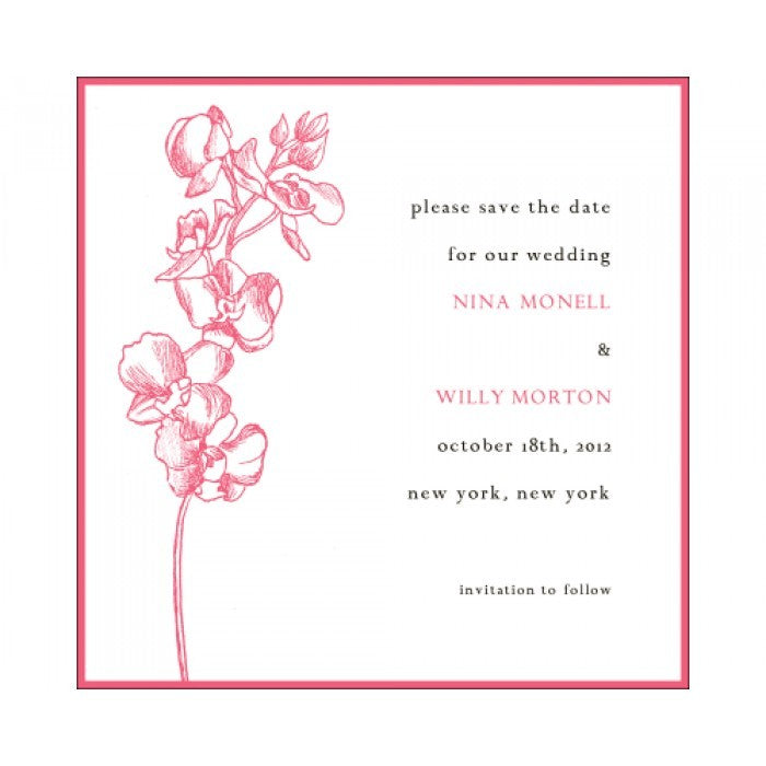 oh my orchid rehearsal dinner invitation