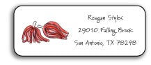 personalized address labels cheer squad