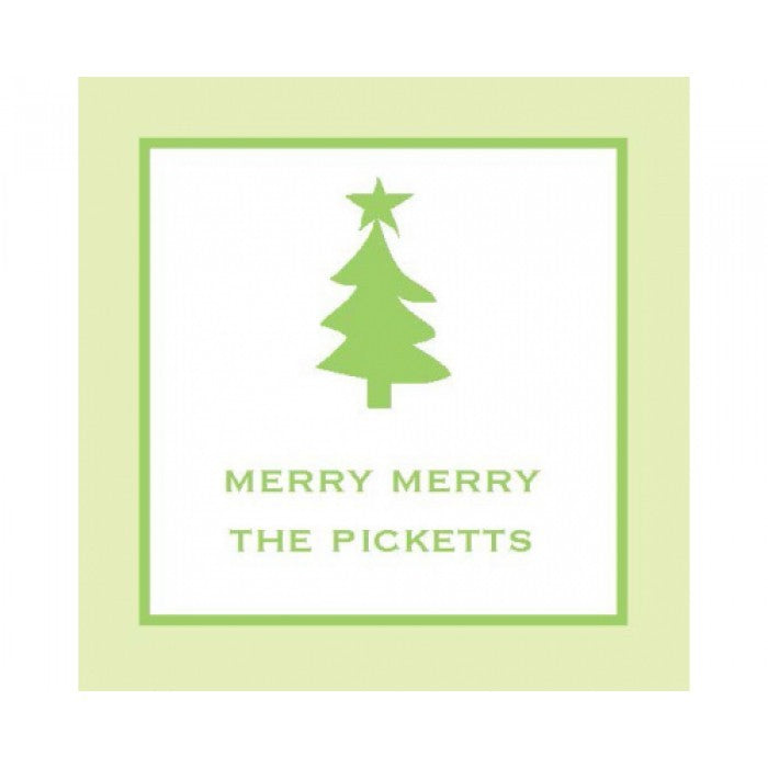 green tree gift stickers
