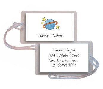 personalized luggage tags outer space tag