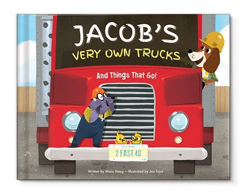 my very own truck personalized book