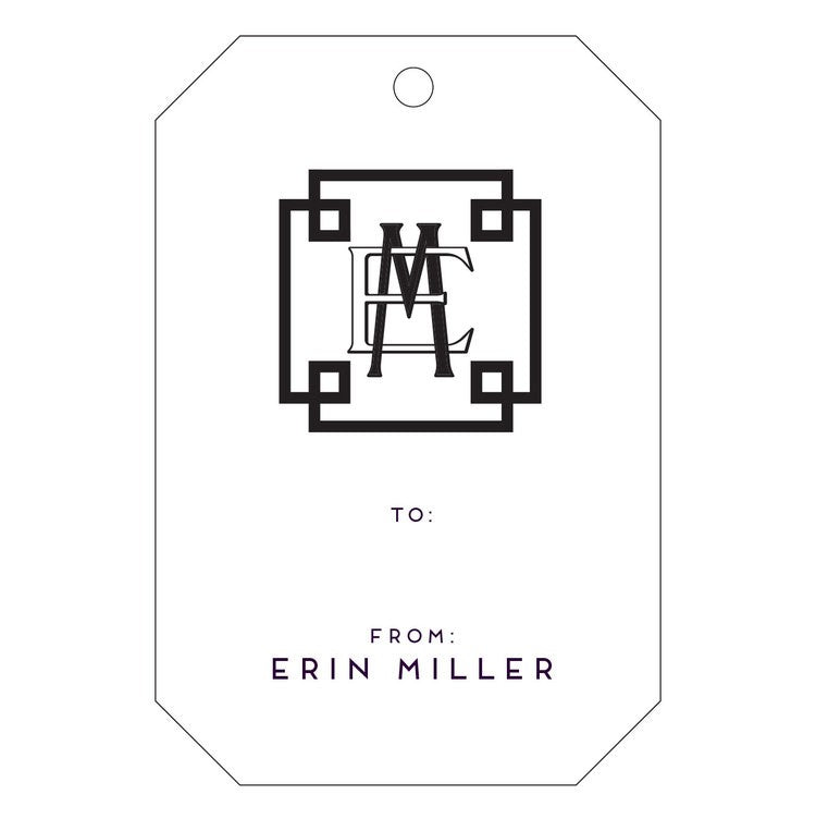 haute papier letterpress gift tag t55