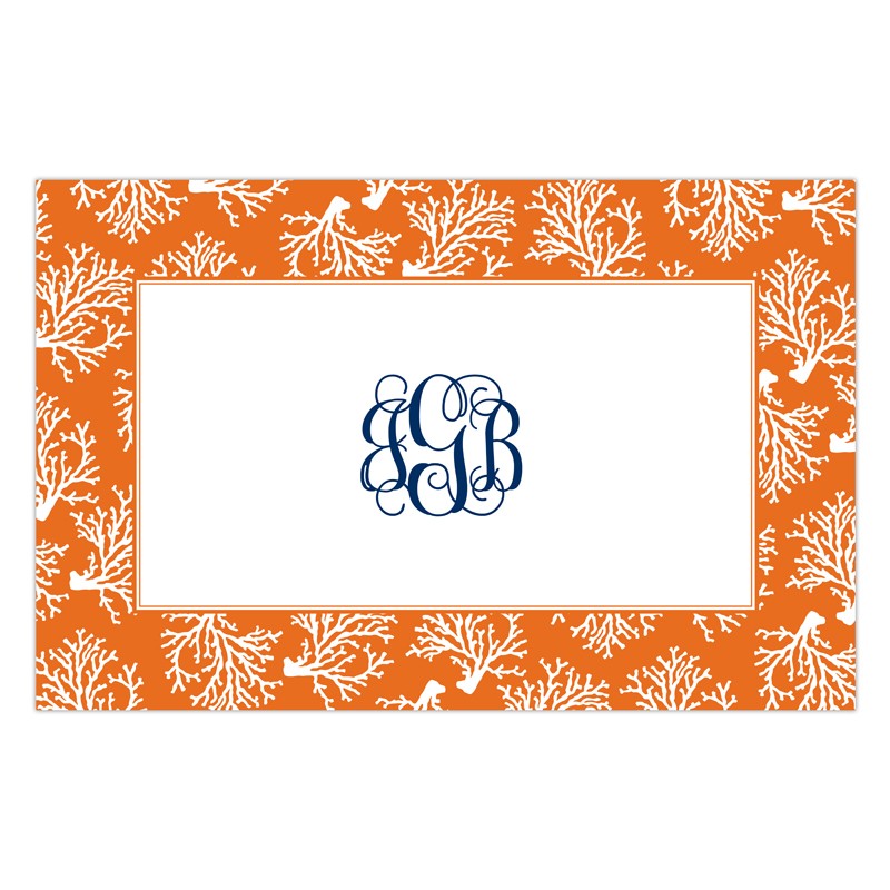 boatman geller coral repeat disposable placemats