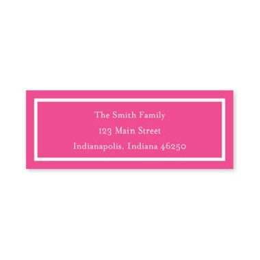 boatman geller classic raspberry address labels