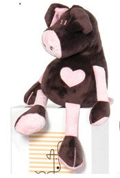 chocolate and pink pig by moncalin