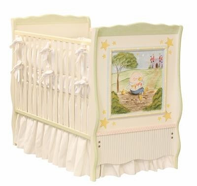 nursery rhymes french panel crib