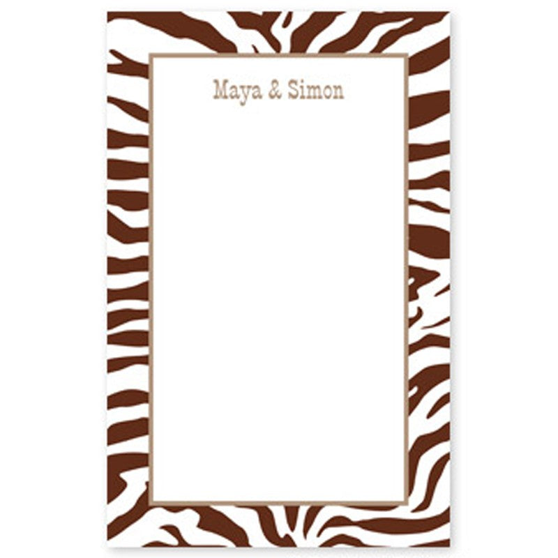 boatman geller zebra chocolate notepad