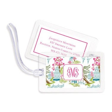 boatman geller chinoiserie spring bag tags