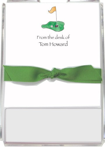 personalized memo sets tee it up