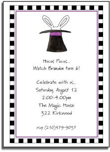 personalized invitations magic trick
